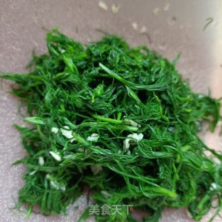 蒜泥毛蓬菜的做法步骤：8