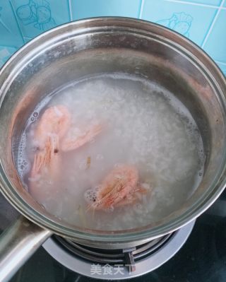 西蓝花、海参粥的做法步骤：7