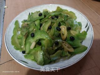 苦瓜炒豆豉的做法步骤：6