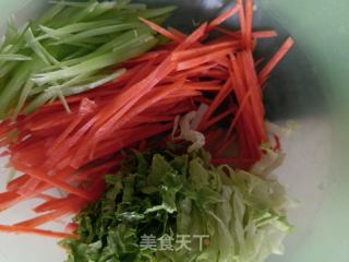姜丝拌蔬菜的做法步骤：6