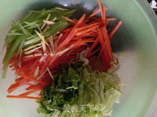 姜丝拌蔬菜的做法步骤：7