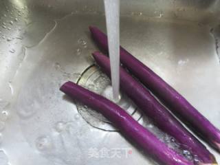 茄子烧油面筋塞肉的做法步骤：2