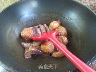 茄子烧油面筋塞肉的做法步骤：15