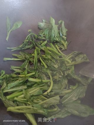 豆豉油菜的做法步骤：2