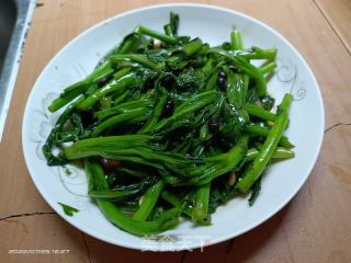 豆豉油菜的做法步骤：4