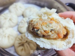 杏鲍菇三鲜全麦包子的做法步骤：16