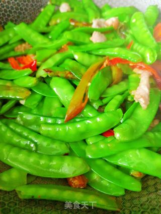 荷兰豆炒肉片的做法步骤：6