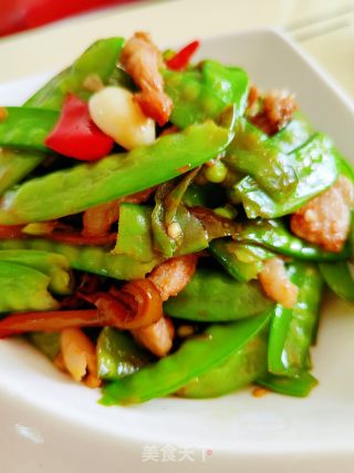 荷兰豆炒肉片的做法步骤：7