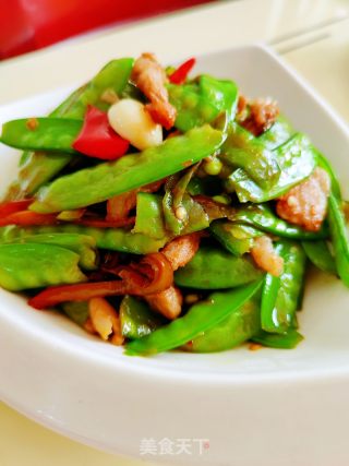 荷兰豆炒肉片的做法步骤：8