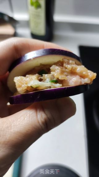 夹炸茄盒的做法步骤：4