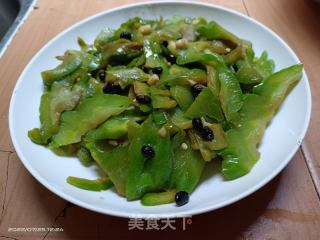 豆豉炒苦瓜的做法
