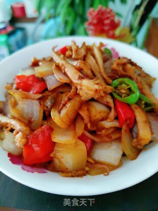 爆炒鱿鱼须的做法步骤：13
