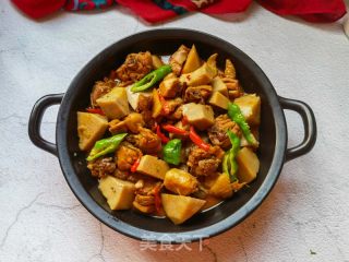 荔浦芋头炖鸡腿的做法步骤：22