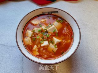 娃娃菜蕃茄豆腐汤的做法步骤：13