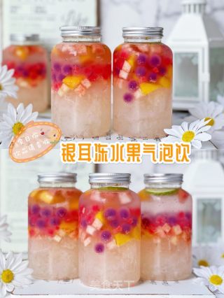 ‼️超好喝????清凉爽口的银耳冻水果气泡饮的做法