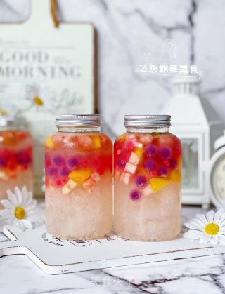 ‼️超好喝????清凉爽口的银耳冻水果气泡饮的做法步骤：17