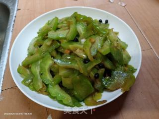 苦瓜炒豆豉的做法步骤：7