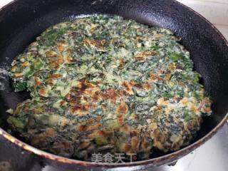 紫苏叶鸡蛋煎饼的做法步骤：9