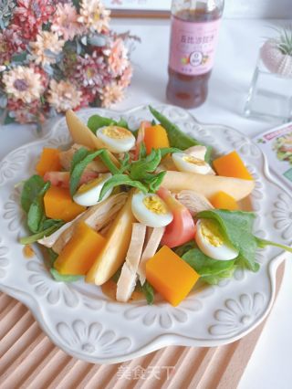 鸡胸肉果蔬沙拉