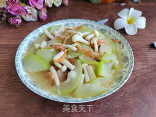 鳞虾海鲜菇烧蒲瓜的做法步骤：9