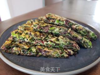 苋菜鸡蛋煎饼的做法