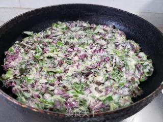 苋菜鸡蛋煎饼的做法步骤：6