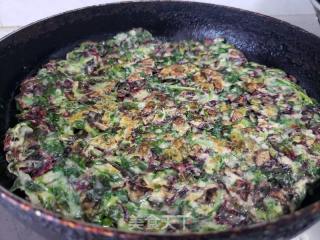 苋菜鸡蛋煎饼的做法步骤：8