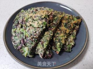 苋菜鸡蛋煎饼的做法步骤：9
