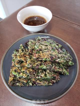 苋菜鸡蛋煎饼的做法步骤：12