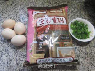鸡蛋全荞麦饼的做法步骤：1