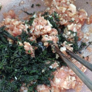 煎毛蓬菜肉茄盒的做法步骤：9