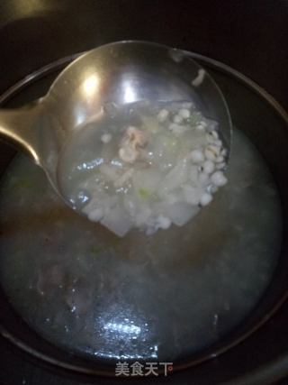 薏米冬瓜瘦肉粥的做法步骤：6