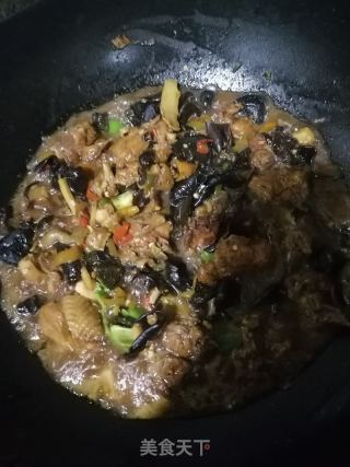 木耳炒鸡的做法步骤：9