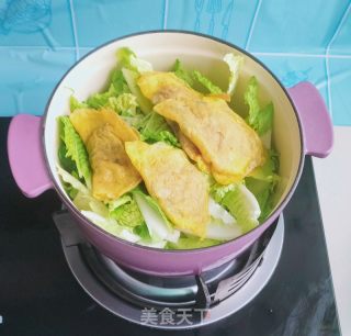 蛋饺、白菜烧豆腐的做法步骤：7