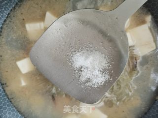 青菜豆腐粉丝贻贝汤的做法步骤：10