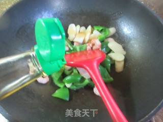虾仁柿子椒炒鞭笋的做法步骤：9