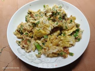 香葱炒蛋的做法步骤：6