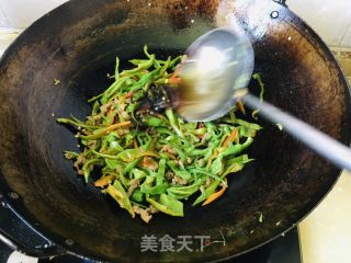 青椒牛肉丝的做法步骤：6
