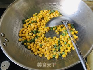 豌豆炒玉米的做法步骤：5