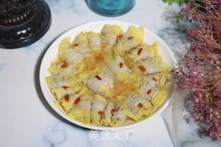 娃娃菜蒸肉的做法步骤：7