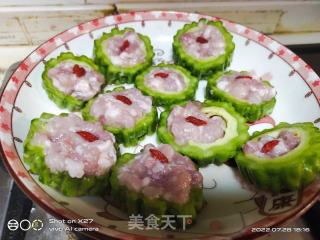 清蒸苦瓜酿肉的做法步骤：3