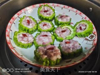 清蒸苦瓜酿肉的做法步骤：4