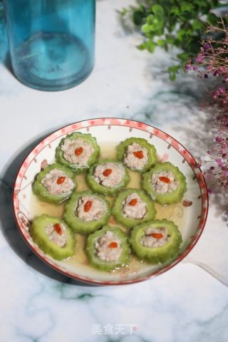 清蒸苦瓜酿肉的做法步骤：7