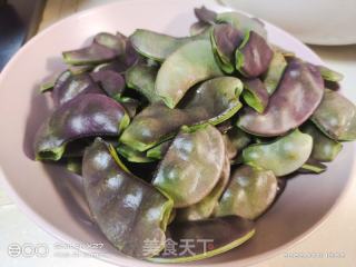扁豆炒肉末的做法步骤：2