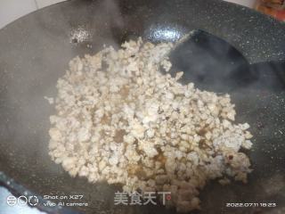 扁豆炒肉末的做法步骤：3