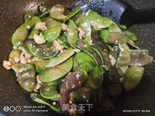 扁豆炒肉末的做法步骤：5