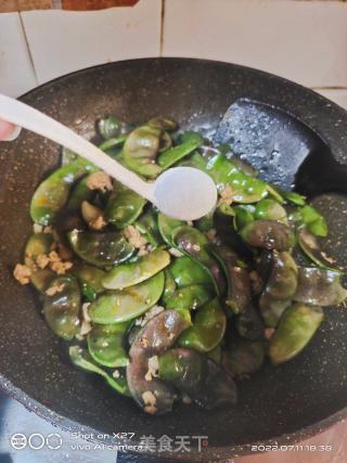 扁豆炒肉末的做法步骤：6