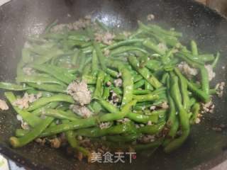 肉末炒豆角的做法步骤：6