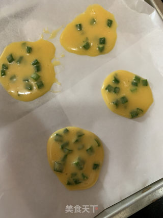 孩子的小零食下午茶蔥香雞蛋餅干的做法步骤：2