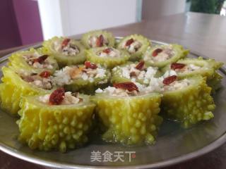 苦瓜酿肉的做法步骤：19